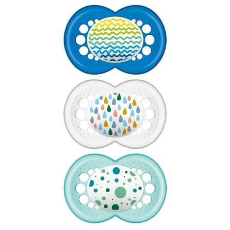 MAM Trends Pacifier, 6-16 Months, Boy, 3 pack