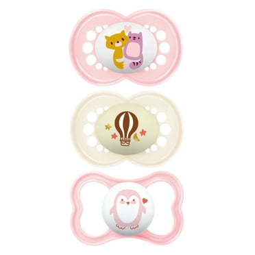 MAM Variety Pack Pacifier, 6+ months, Girl, 3 Pack