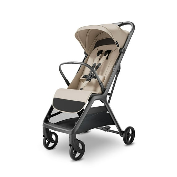 MAMA & BABY Packa Travel Stroller with One-Hand Automatic Folding, Ultra-Compact, Khaki, 18.3LB, Unisex