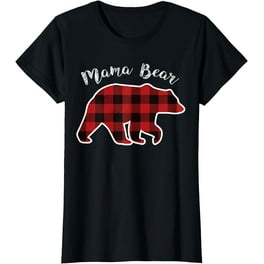 Womens Red Plaid Mama Bear Shirt Matching Pajama Family Buffalo Mom Womens Red Plaid Mama Bear Shirt Matching Pajama Family Buffalo Mom