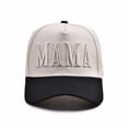 thumbnail image 1 of MAMA & DAD Embroidered Baseball Cap, Two-Tone Retro Trucker Hat Set, Adjustable Matching Couple Hats for Father's Day, Mother's Day, and Family Outings-Black, 1 of 9