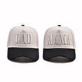 thumbnail image 1 of MAMA DAD Embroidered Two Tone Trucker Hat for Women Men Adjustable Summer Cap, 1 of 9