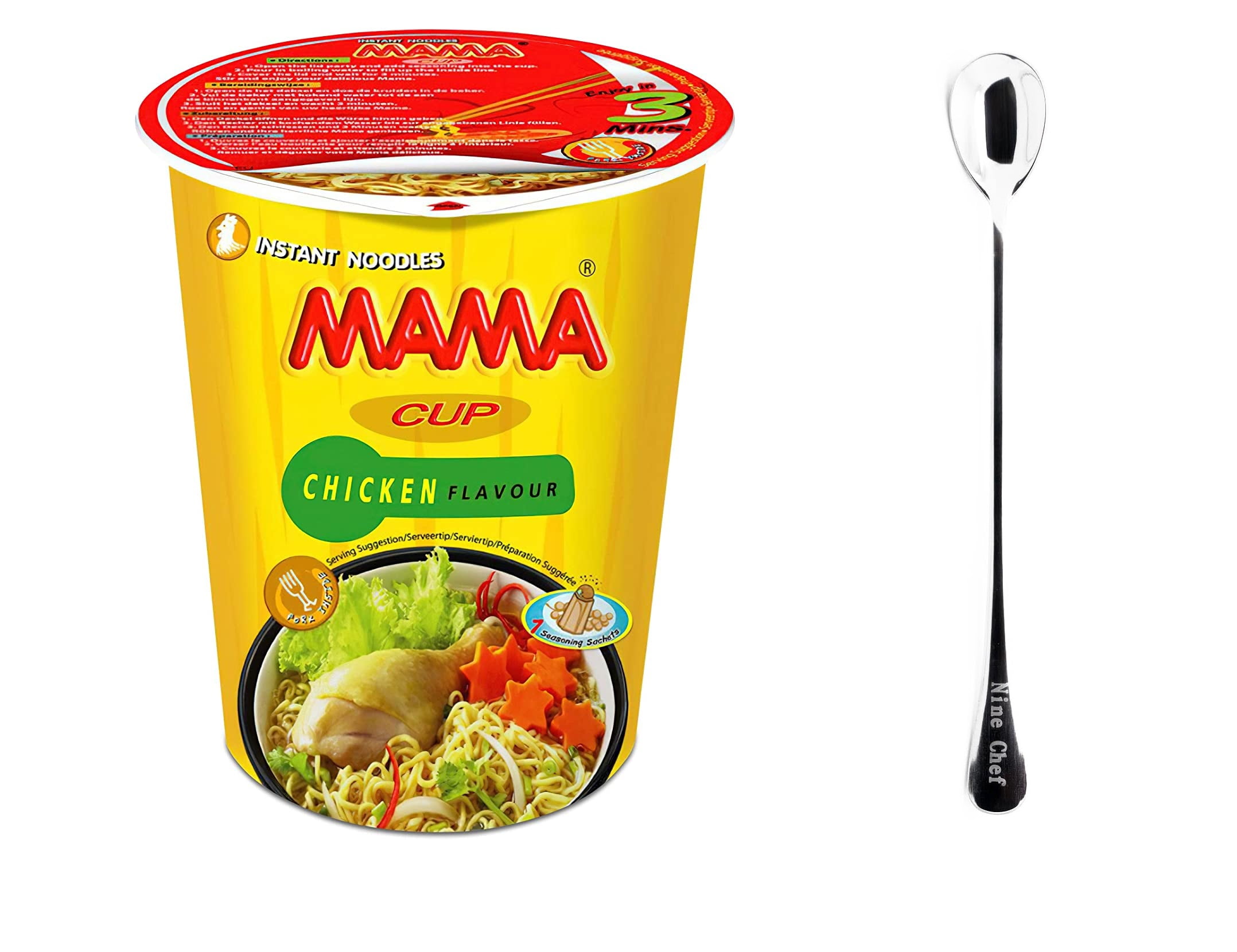 mama MAMA Instant Cup of Noodles with Delicious Thai Flavors (Chicken