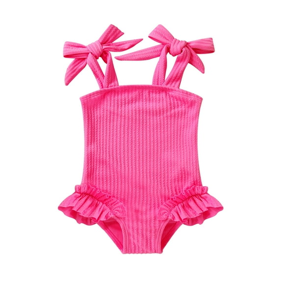 MAMAMI Baby Girls Swimsuit Summer Stripe One-Piece Bathing Suit for Girl,Size 9M-4Y