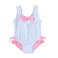 thumbnail image 1 of MAMAMI Toddler Baby Girls Swimsuit Summer Sleeveless Cute One-Piece Bathing Suit for Girls, 1 of 7