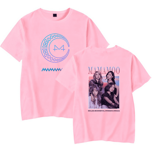 MAMAMOO Merch T-Shirt Casual Printed Short Sleeve Hwasa Streetwear Unisex Top Tee
