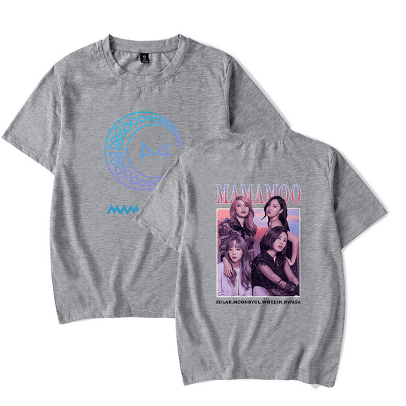 MAMAMOO Merch T-Shirt Casual Printed Short Sleeve Hwasa Streetwear Unisex Top Tee