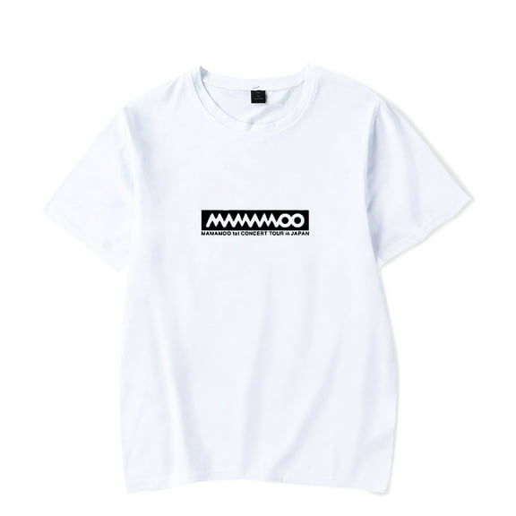 MAMAMOO Merch T-Shirt Concert Tour Japan Short Sleeve Women Men Unisex Top Tees
