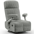 thumbnail image 1 of MAMAZING Nursery Chair Silent Rocking Ergonomic Removable Swivel Glider Recliner, Adjustable Armrests & Headrest, Gray, 1 of 11