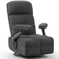 thumbnail image 1 of MAMAZING Nursery Chair Silent Rocking Ergonomic Removable Swivel Glider Recliner, Adjustable Armrests & Headrest, Black, 1 of 11
