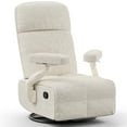 thumbnail image 1 of MAMAZING Nursery Chair Silent Rocking Ergonomic Removable Swivel Glider Recliner, Adjustable Armrests & Headrest, White, 1 of 11