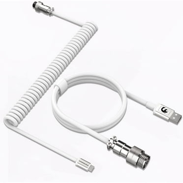 MAMBASNAKE 7.9" USB-C to USB-A Connector Cable, White