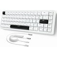thumbnail image 1 of ATTACK SHARK X65 HE Rapid Trigger Keyboard, 0.01mm RT Accuracy, 8Khz 60% Wired Magnetic Switch Gaming Keyboard with 8Khz Coiled Cable, Adjustable Actuation, Snap Tap, for PC/Mac, White, 1 of 10