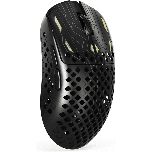 MAMBASNAKE M2 Carbon Fiber Wireless Gaming Mouse,PAW3395PRO 40K DPI Optical Sensor,41g Ultra Lightweight Ergonomic,Programmable Buttons BT/2.5Ghz/Wired Computer Mice for PC/Mac(Black)