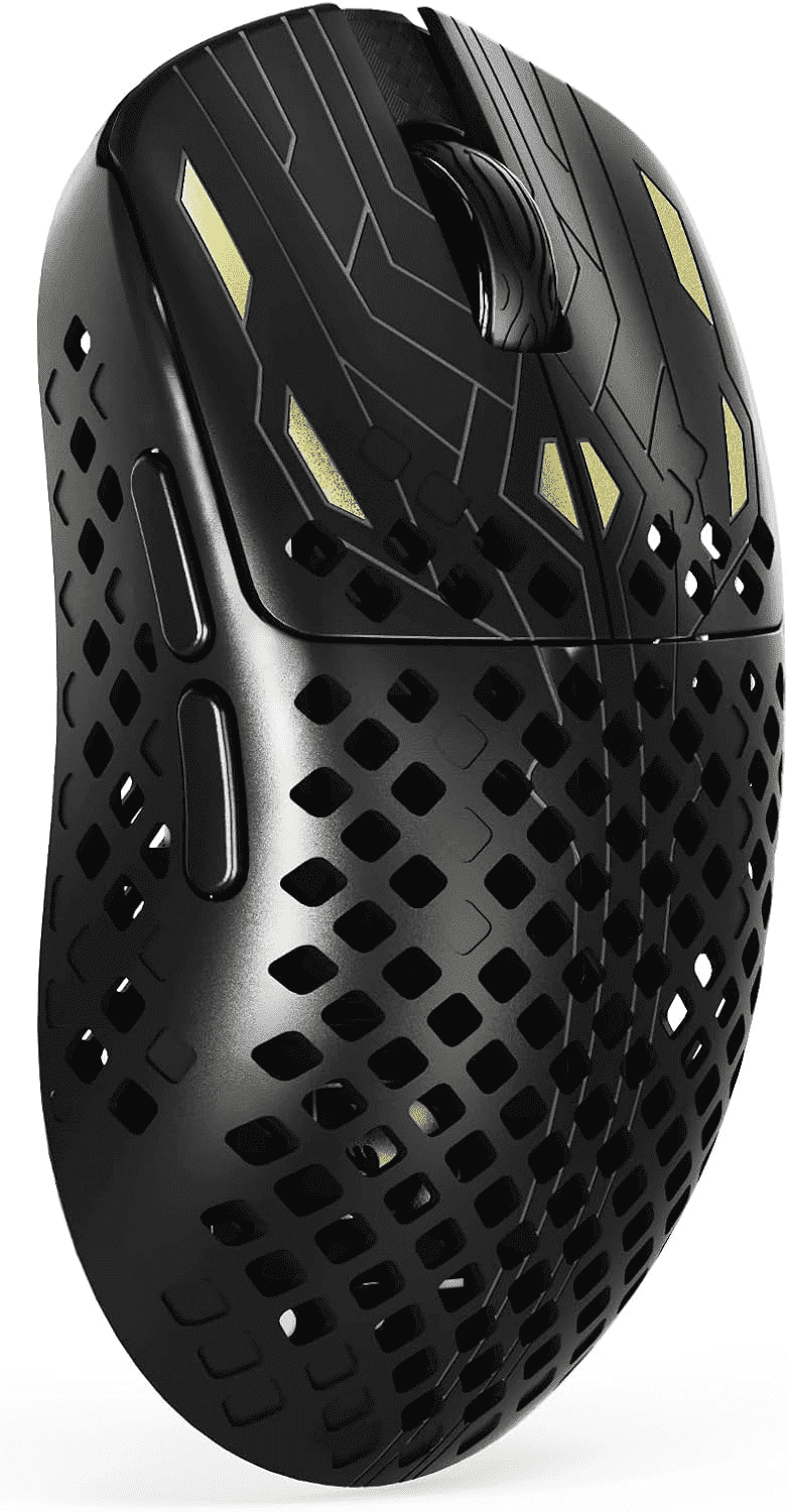 MAMBASNAKE M2 Wireless Gaming Mouse, 41g Carbon Fiber, PAW3395PRO, 40000 DPI, Tri-Mode BT/2.4G/USB-C, for PC/Mac, Black