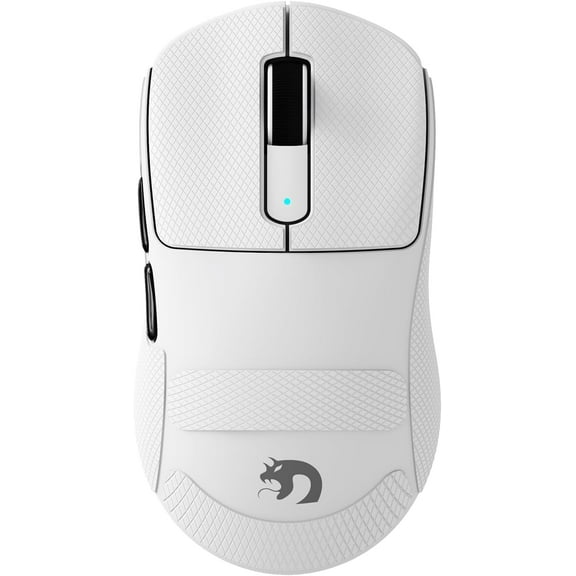 MAMBASNAKE M3 39g SUPERLIGHT Mouse, PixArt PAW3395PRO Gaming Sensor, BT/2.4G Wireless/Wired Gaming Mouse, 6 Adjustable DPI up to 40000, 200 Hrs Battery, Office Mice for PC/Win/Mac - White&Tape