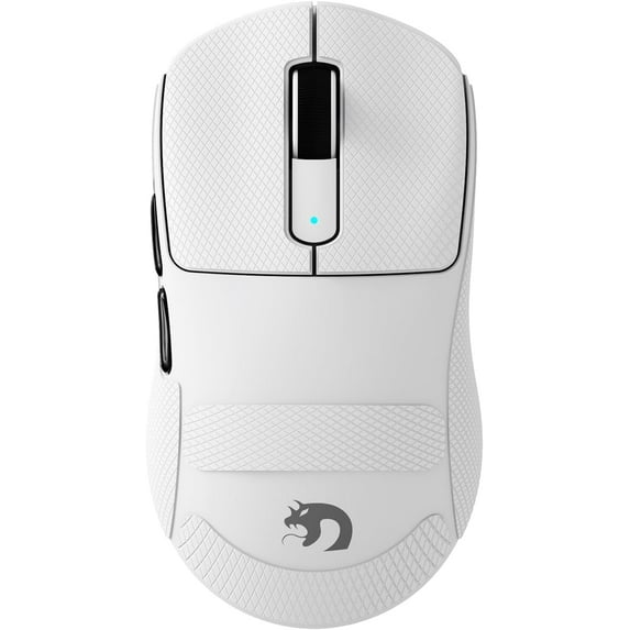 MAMBASNAKE M3 39g SUPERLIGHT Mouse, PixArt PAW3395PRO Gaming Sensor, BT/2.4G Wireless/Wired Gaming Mouse, 6 Adjustable DPI up to 40000, 200 Hrs Battery, Office Mice for PC/Win/Mac - White&Tape