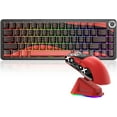 thumbnail image 1 of MAMBASNAKE X ATTACK SHARK X65PRO HE Rapid Trigger Magnetic Switches Keyboard with X11 Lightweight Mouse, Tri-mode Wireless Keyboard and Mouse Combo, 0.01mm RT Accuracy, 8K Polling Rate, 22K DPI - Red, 1 of 14