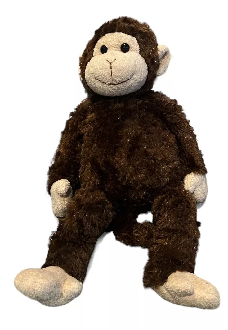 MAMBO Monkey NO Banana Brown Fuzzy Plush Tan Muzzle Feet Ears 14 Doll Vintage