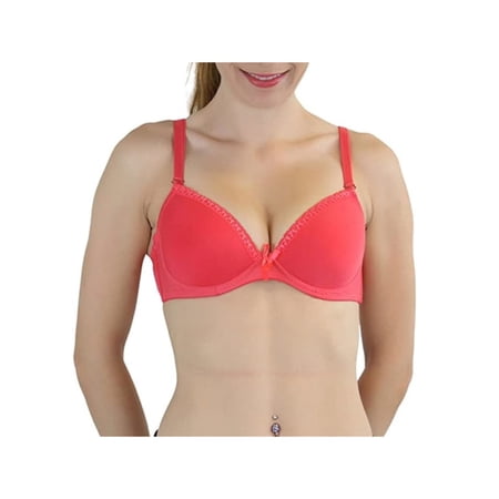MAMIA Intimates Coral Bow Accent Full Coverage Bra 40C