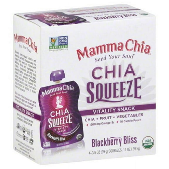 MAMMACHIA CHIA SQZ 4CT BLKBRY BLISS-14 OZ -Pack of 6