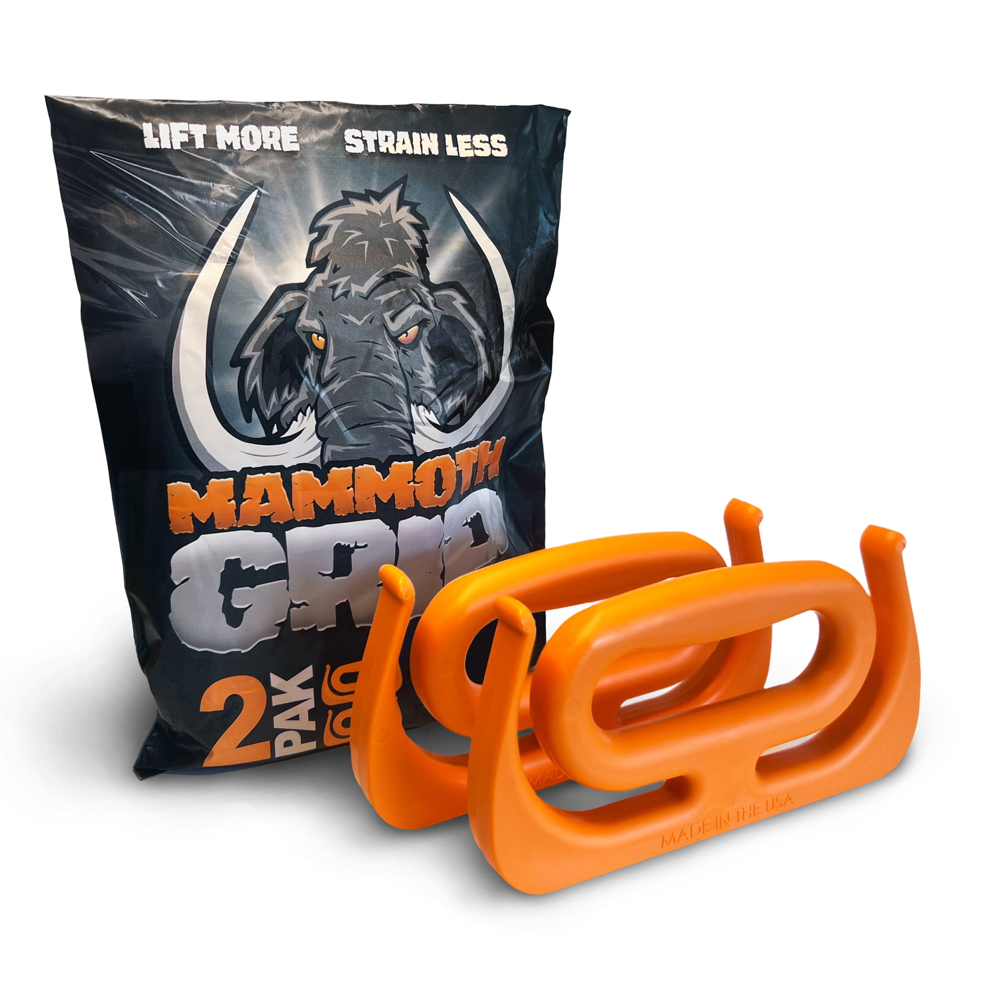 MAMMOTH GRIP 2-Pack Grocery Bag Carrier Handle Holder - Multi-Purpose, Durable, 100 lbs Capacity