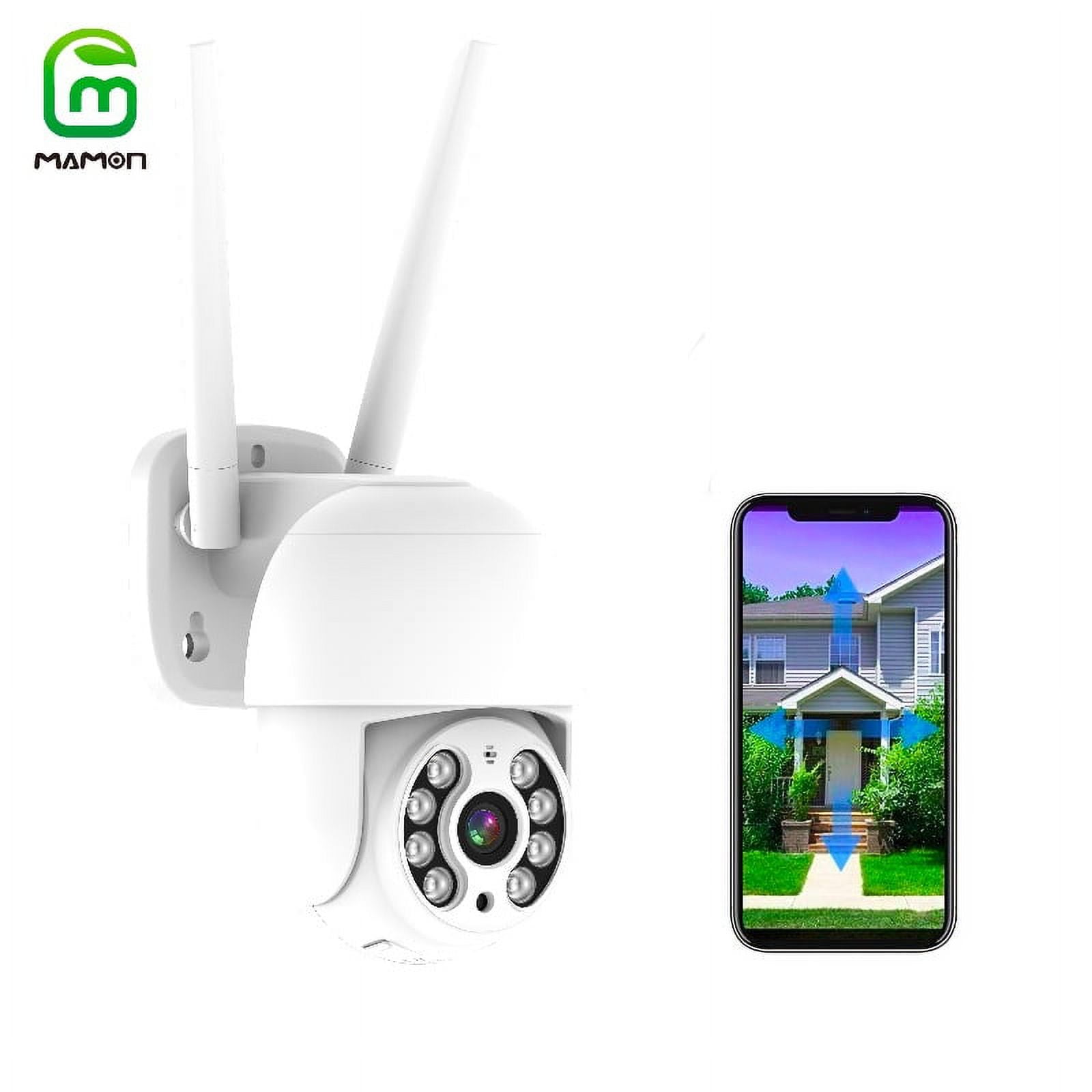 MAMONCARE Home Security Camera 4MP 2K Resolution360° View Pan Tilt