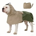 thumbnail image 1 of MAMORE Dog Raincoat, Adjustable Reflective Waterproof Dog Rain Jacket with Leash Hole(Khaki,X-Large), 1 of 6
