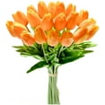 thumbnail image 1 of MAMOWEAR 12pcs Artificial Tulip Silk Flowers Mini Tulip Real Touch Fake Flowers Bouquet for Home Kitchen Wedding Decorations, 1 of 9