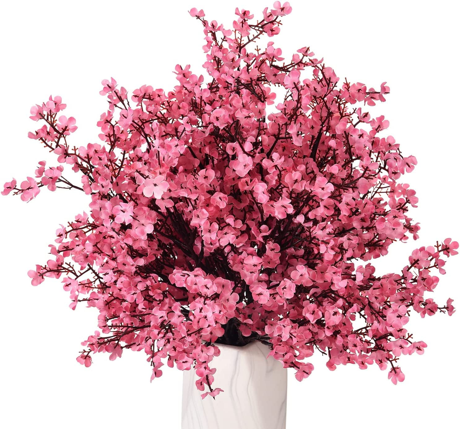 Potted Artificial Flowers Babies Breath Flowers High Simulation No Peculiar  Smell Faux Roses Floral Never Wither Fake Silk Flower for Kitchen Home  Garden Party Wedding Decoration(Pink) : : Home & Kitchen