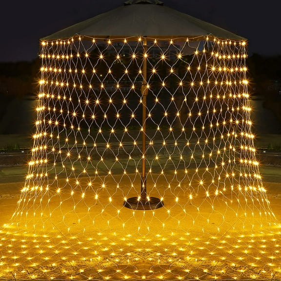 MAMOWEAR Indoor/Outdoor 5 ft Electric LED Christmas Net String Light
