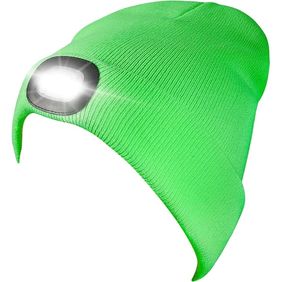 MAMOWEAR Men Winter Beanies Hat with LED Light, Led Headlamp Cap, Gifts Ideas for Mens Him Boyfriend Teen Boy Gifts Dad