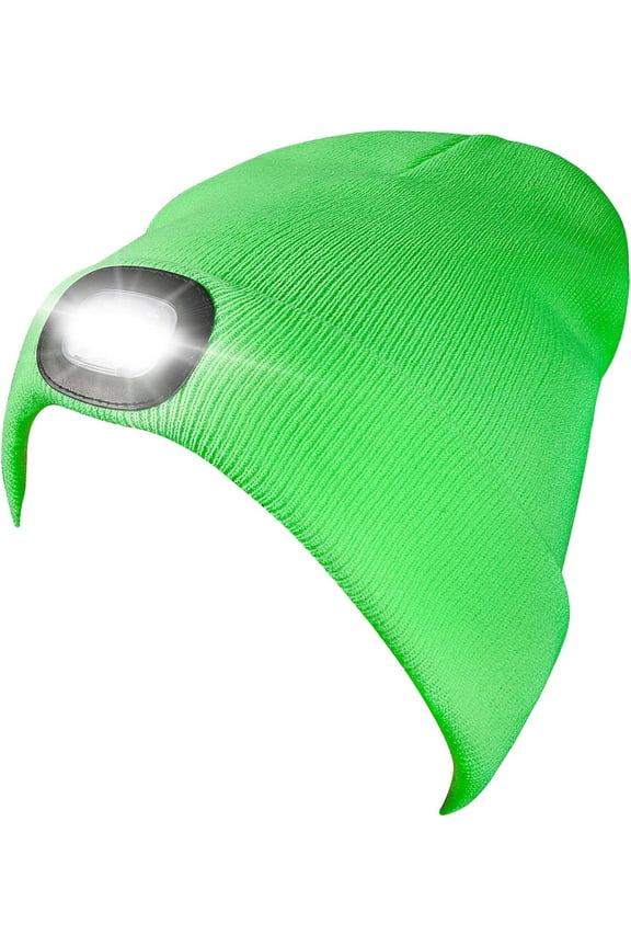 Men Winter Beanies Hat with LED Light, Led Headlamp Cap, Gifts Ideas for Mens Him Boyfriend Teen Boy Gifts Dad