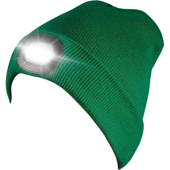 MAMOWEAR Men Winter Beanies Hat with LED Light, Led Headlamp Cap, Gifts Ideas for Mens Him Boyfriend Teen Boy Gifts Dad