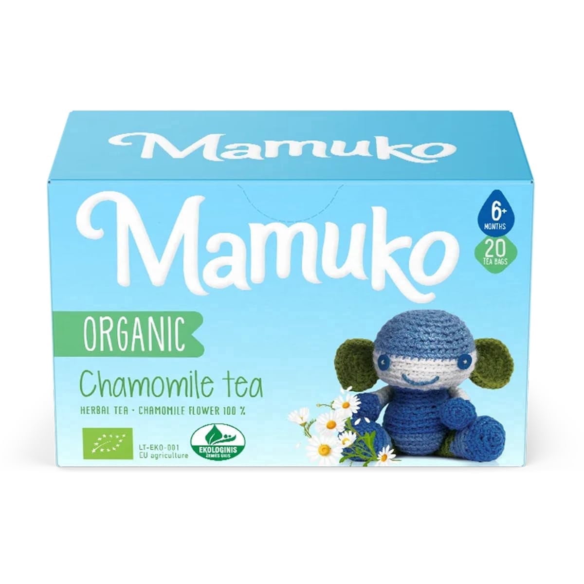 MAMUKO Organic Chamomile Tea for Babies 6+ Months- Organic Tea