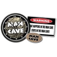 thumbnail image 1 of MAN CAVE Clock & What Happens in the Man Cave Sign Gift Set room Man Cave Decal included, 1 of 1