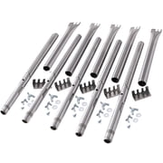 Set of 5 Adjustable Stainless Steel Tube Burners   Universal Gas Grill Replacement Parts Slim 1/2" Diameter for Charbroil, Kenmore & More