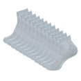 thumbnail image 1 of MANARC Men Cotton Ankle Socks Mesh Breathable Soft Comfortable Durable Double Layer Cushioned Reinforced Seamless Anti Slip With Ribbed Instep For A Firm Grip. 6 Pack Grey., 1 of 5