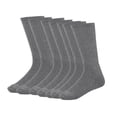 thumbnail image 1 of MANARC Women Cotton Crew Socks Soft Comfortable Thin And Breathable on Top Durable Double Layer Cushioned Reinforced Sole. 3 Pack Dark Grey., 1 of 4
