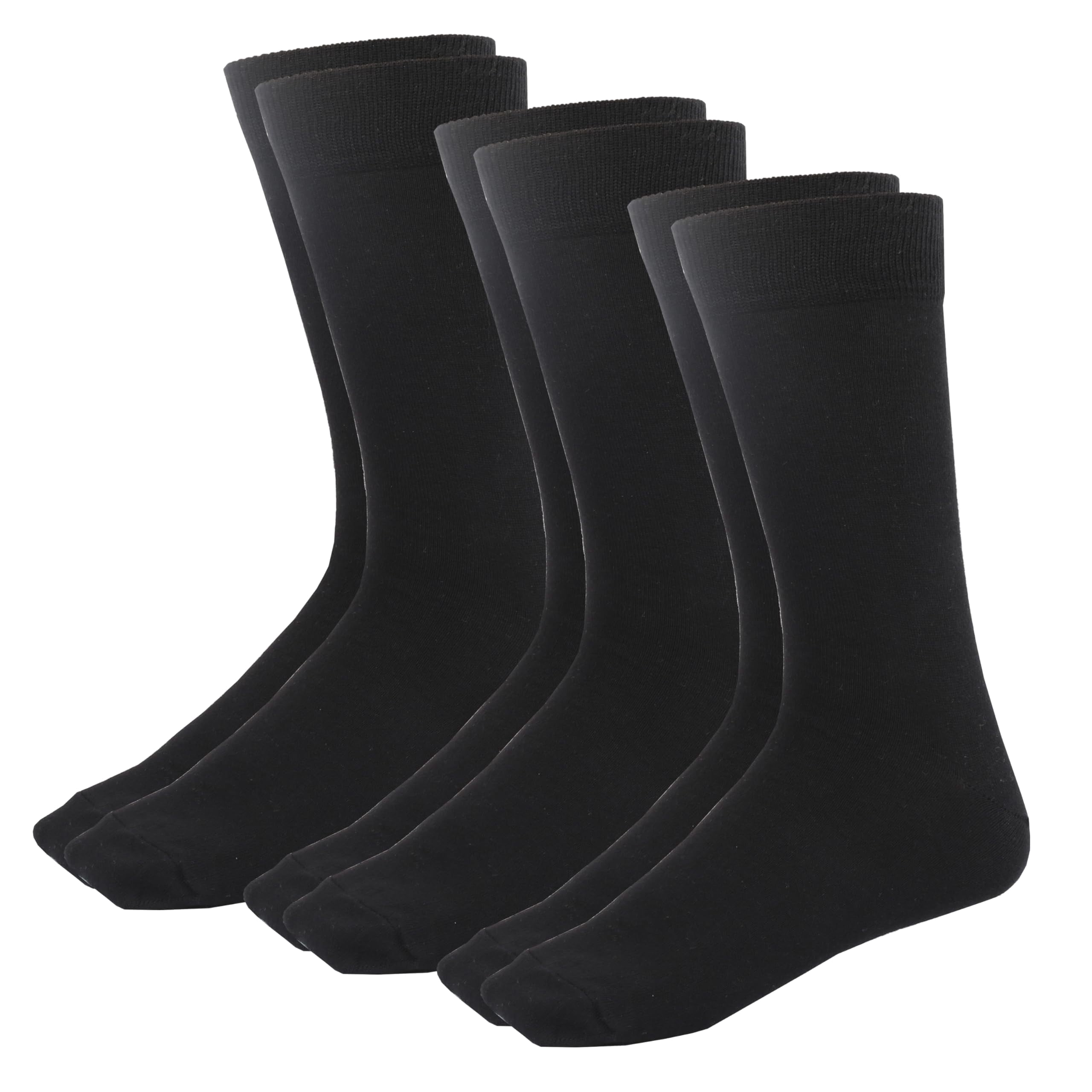 MANARC Women Cotton Dress Socks Soft Comfortable Thin Fine Elegant Breathable And Durable. 3 Pack Black