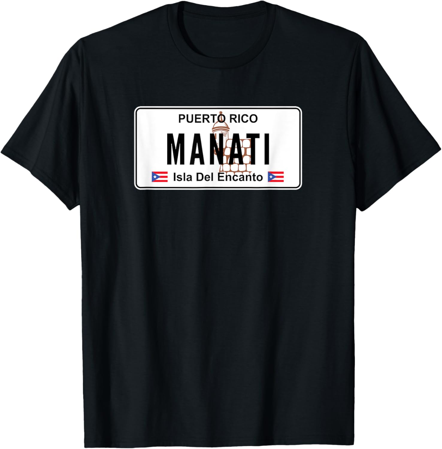 MANATI PUERTO RICO PUERTO RICAN PRIDE BORICUA PLATE TShirt