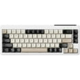 thumbnail image 1 of MANBASNAKE M68 65% Wireless Gaming Keyboard, QWERTY Layout, BT/2.4G/Wired Silent Membrane Keyboard, Rainbow Backlit 67 Keys PBT Keycaps, 2000mAh Portable for Gamer/Office - Creamy, 1 of 1