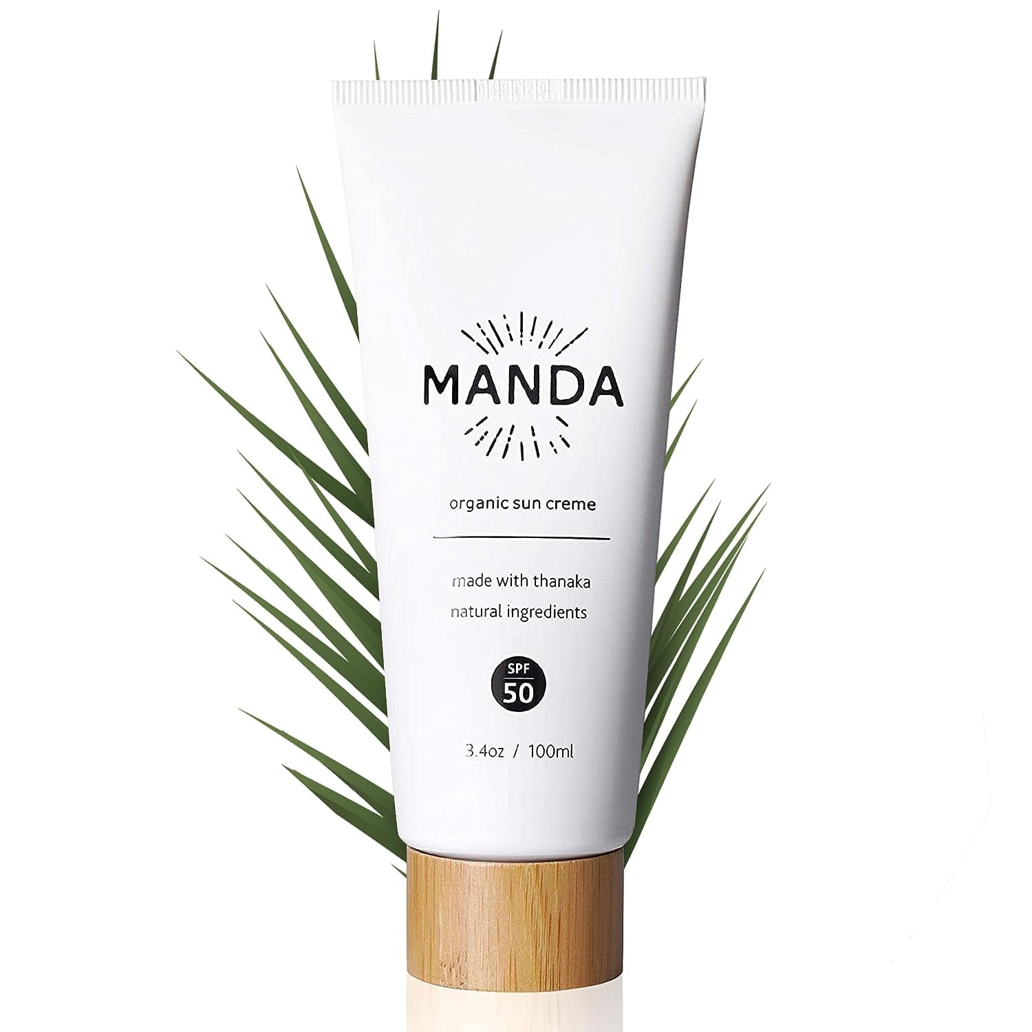 MANDA Natural Sunscreen Organic Mineral Sunscreen with Broad