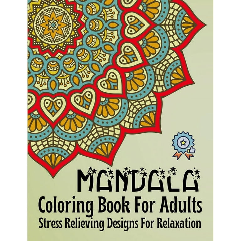  2 Pack Mandalas Relaxing Coloring Books For Adult, 80  Original Mandala Patterns And Designs, Adult Coloring Book Spiral Bound,  Gift For Adult To Relax, Anxiety And Depression