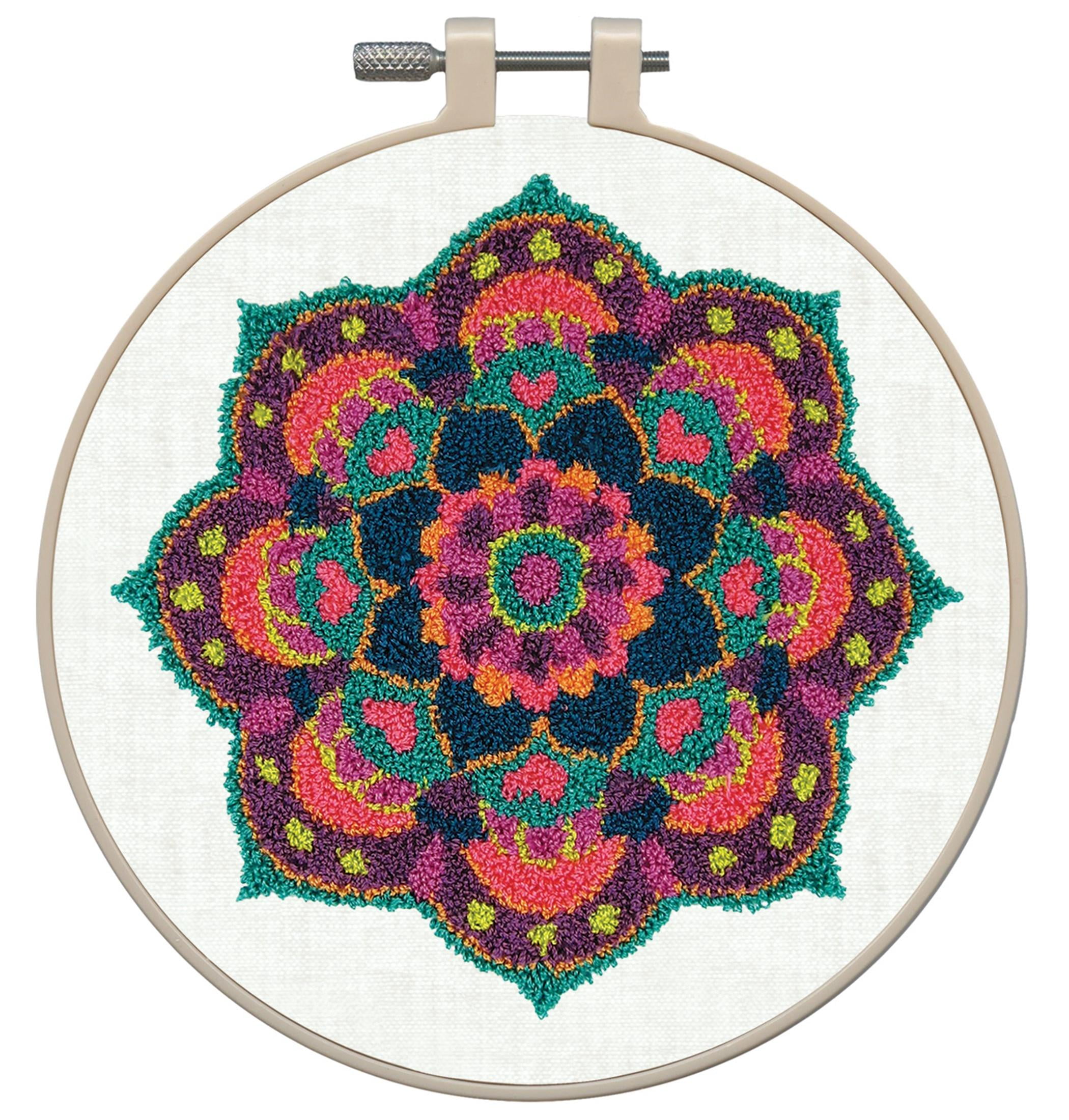 MANDALA THREAD PUNCH PUNCH NEEDLE KIT - Walmart.com