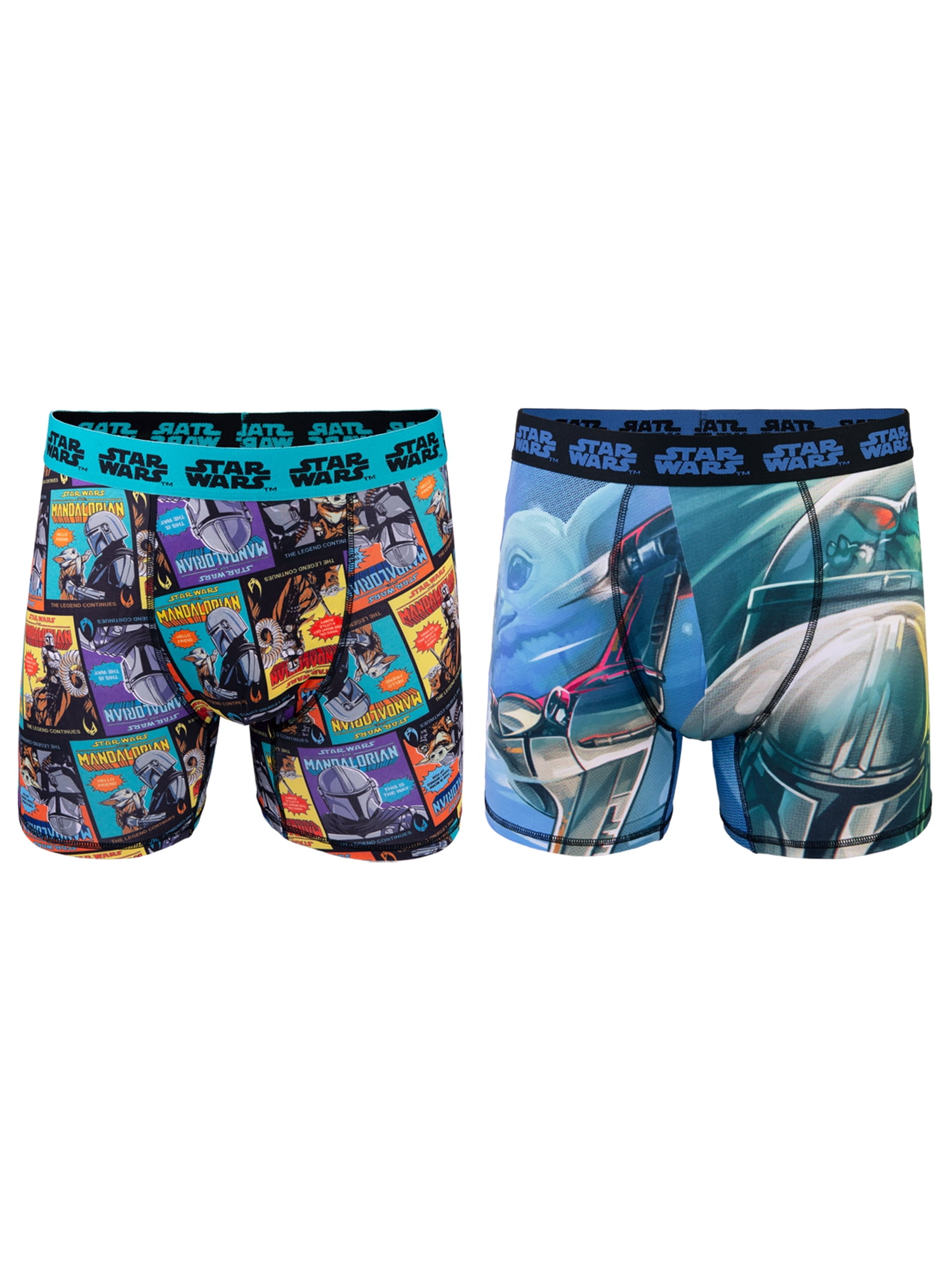 Mandalorian Athletic Poly Boxer Brief, 2-Pack, Sizes S-XL