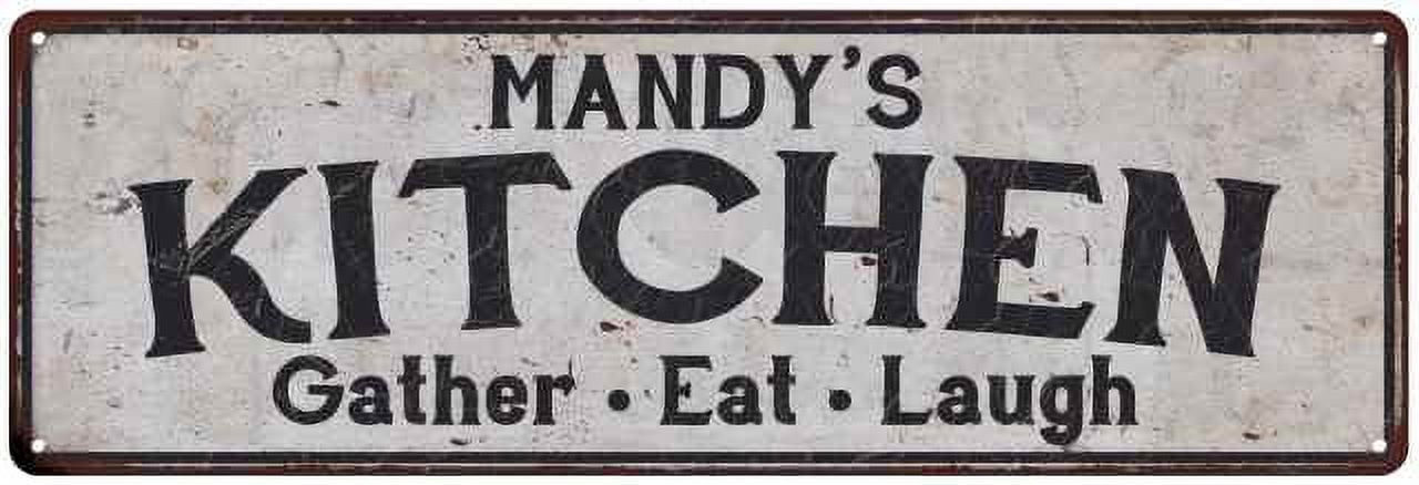 MANDY's Kitchen Rustic Chic Decor Gift 8x24 Sign 108240051360 - Walmart ...