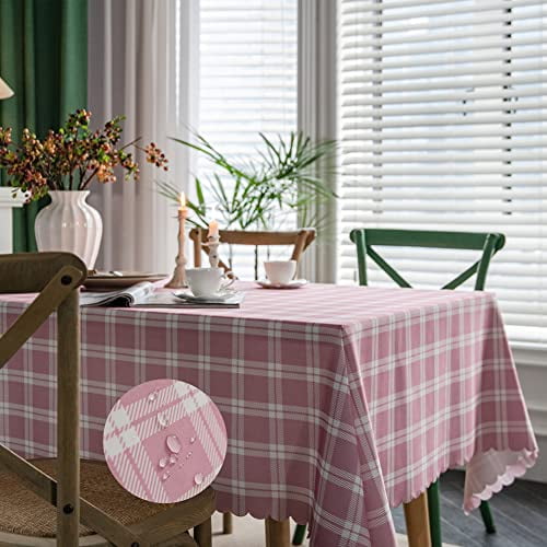 MANGATA CASA Checkered Tablecloth for Rectangle Tables-Gingham ...