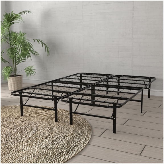 MANGIJOY 14" High Storage Platform Bed Frame Queen, Heavy Duty Steel, No Tools Assembly, 2000 lbs Weight Limit, Noise Free
