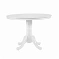 thumbnail image 1 of MANGIJOY 39-Inch Round White Dining Table, Farmhouse Pedestal Base Kitchen Table for Breakfast Nook, 1 of 5